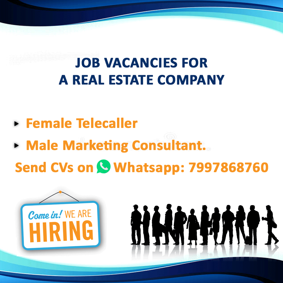 Wanted Staff For A Real Estate Company